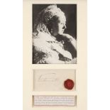 * Victoria (1819-1901, Queen of Great Britain and Ireland). Autograph signature, no date