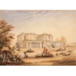 * Gantz (Justinian Walter, 1802-1862, attributed). Madras mansion, circa 1830's, watercolour