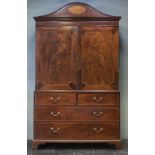 * Linen Press. George III period linen press