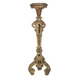 * Torchère. Giltwood torchère probably 19th century