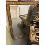 * Mirrors. Victorian gesso moulded overmantel mirror plus another