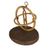 * Equinoctial Ring. 18th-century brass equinoctial ring dial