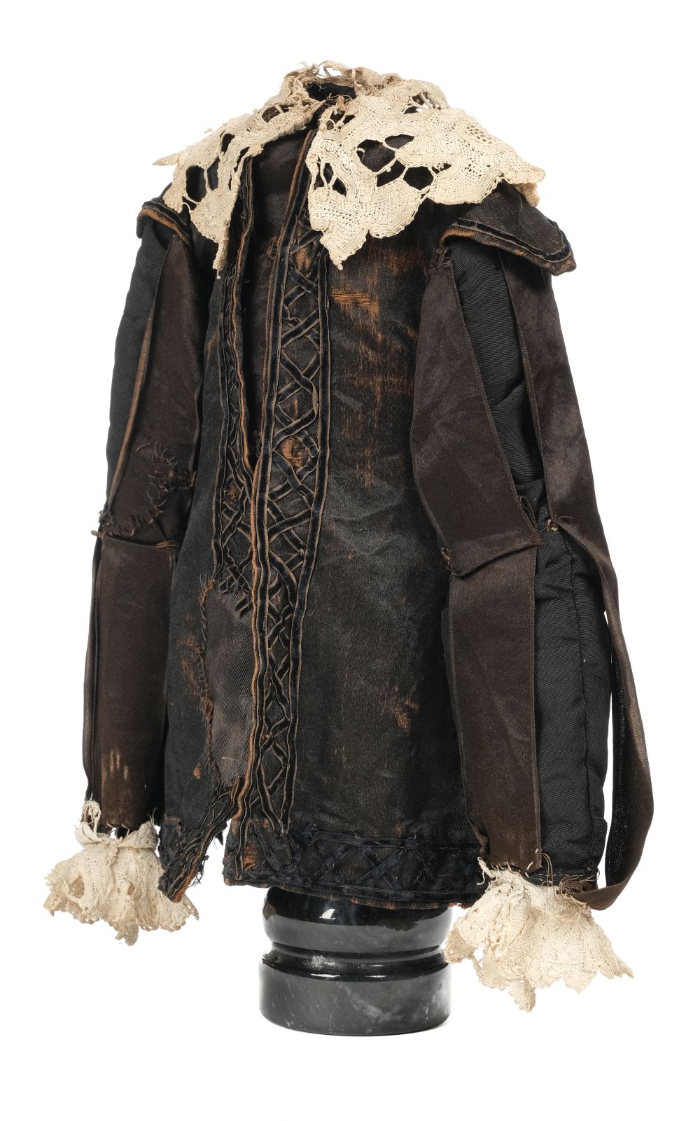 * Miniature garment. A 17th century-style coat, probably mid-late 19th century