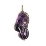 * Amethyst. Chinese Amethyst carving