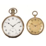 * Pocket Watch. 18ct & 9ct gold pocket watches
