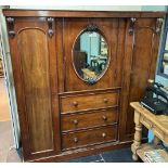 * Wardrobe. Victorian compactum wardrobe