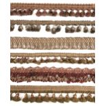 * Passementerie. A collection of good quality sewing braids, fringes, and edgings, 19th/20th century