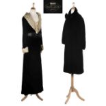 * Philippe et Gaston. A rare couture evening coat, Paris, 1930s, with dress