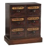 * Spice Chest. Victorian spice chest