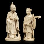 * Ivory Carvings. Chinese and Japanese figures