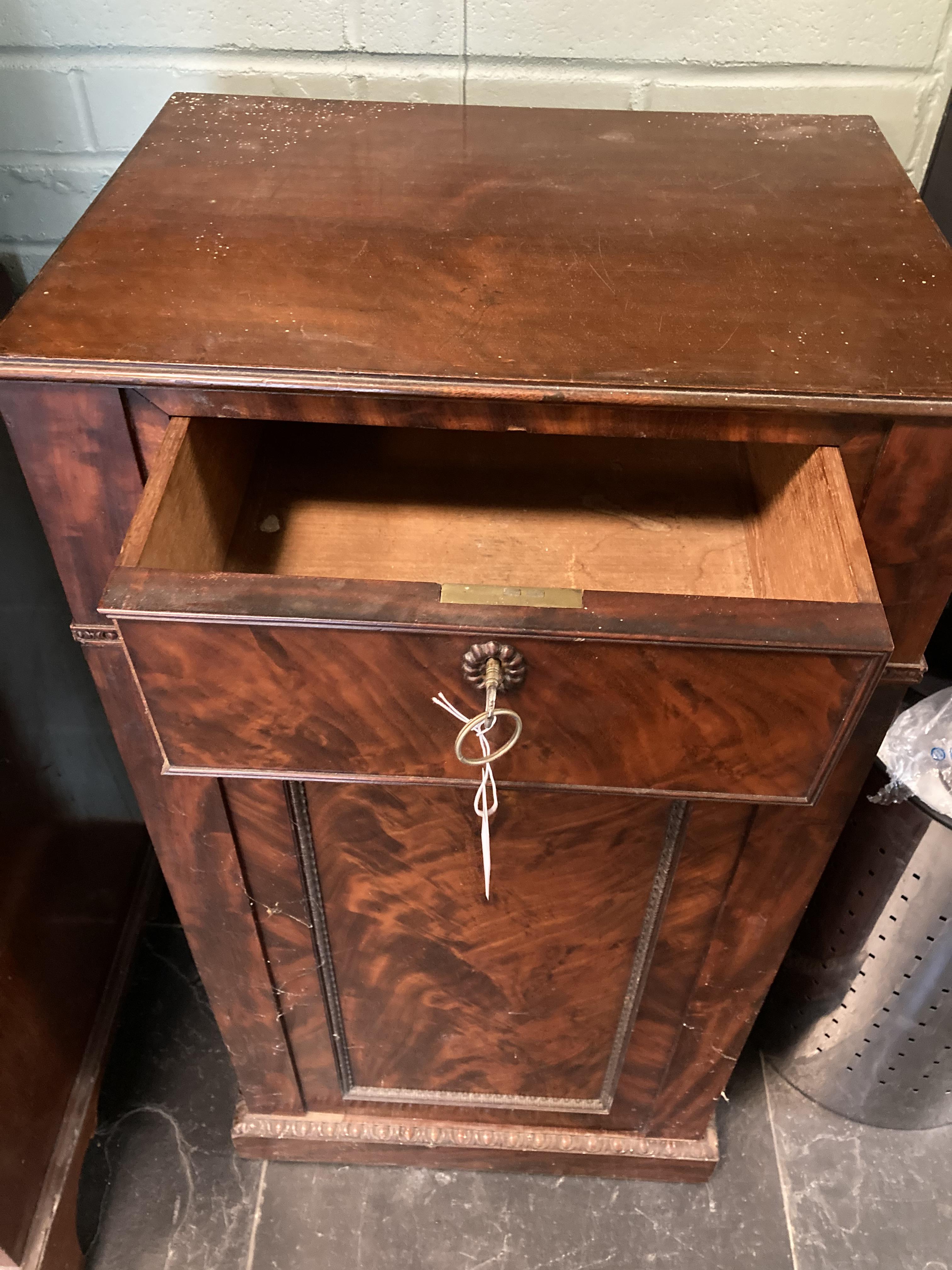 * Cabinets. Pair of William IV pedestal cabinets - Image 12 of 17