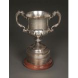 * Trophy Cup. George V silver trophy cup by Elkington & Company, Birmingham 1928