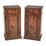 * Cabinets. Pair of William IV pedestal cabinets