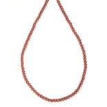 * Necklace. Coral necklace