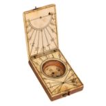 * Sundial. 18th-century pocket sundial