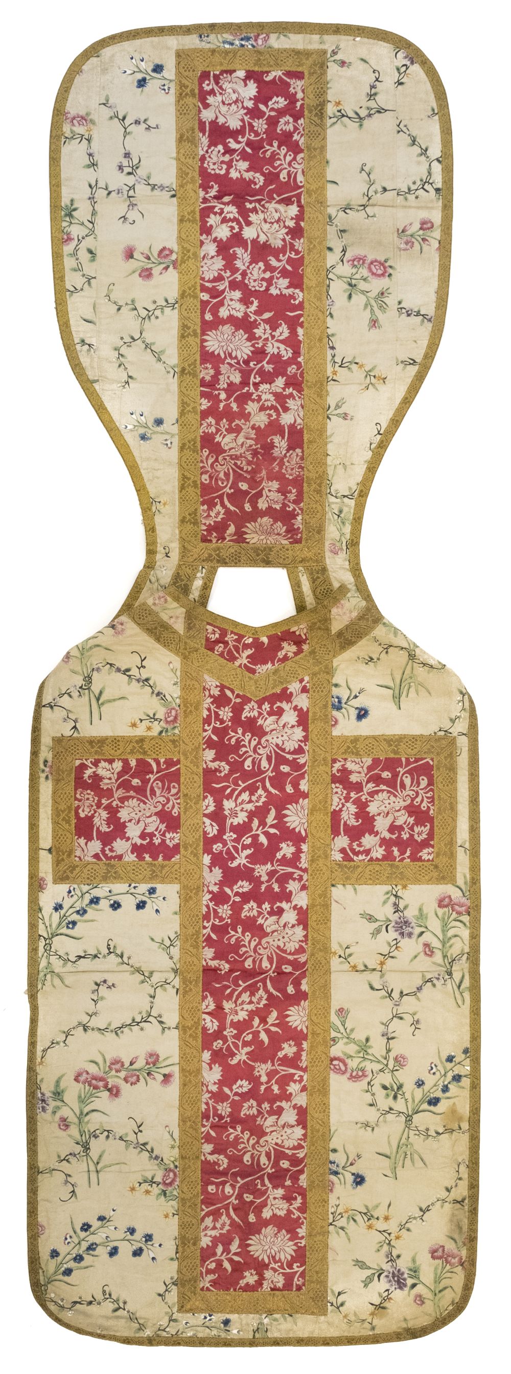 * Chinese. A French-style painted chasuble, circa 1770-1790