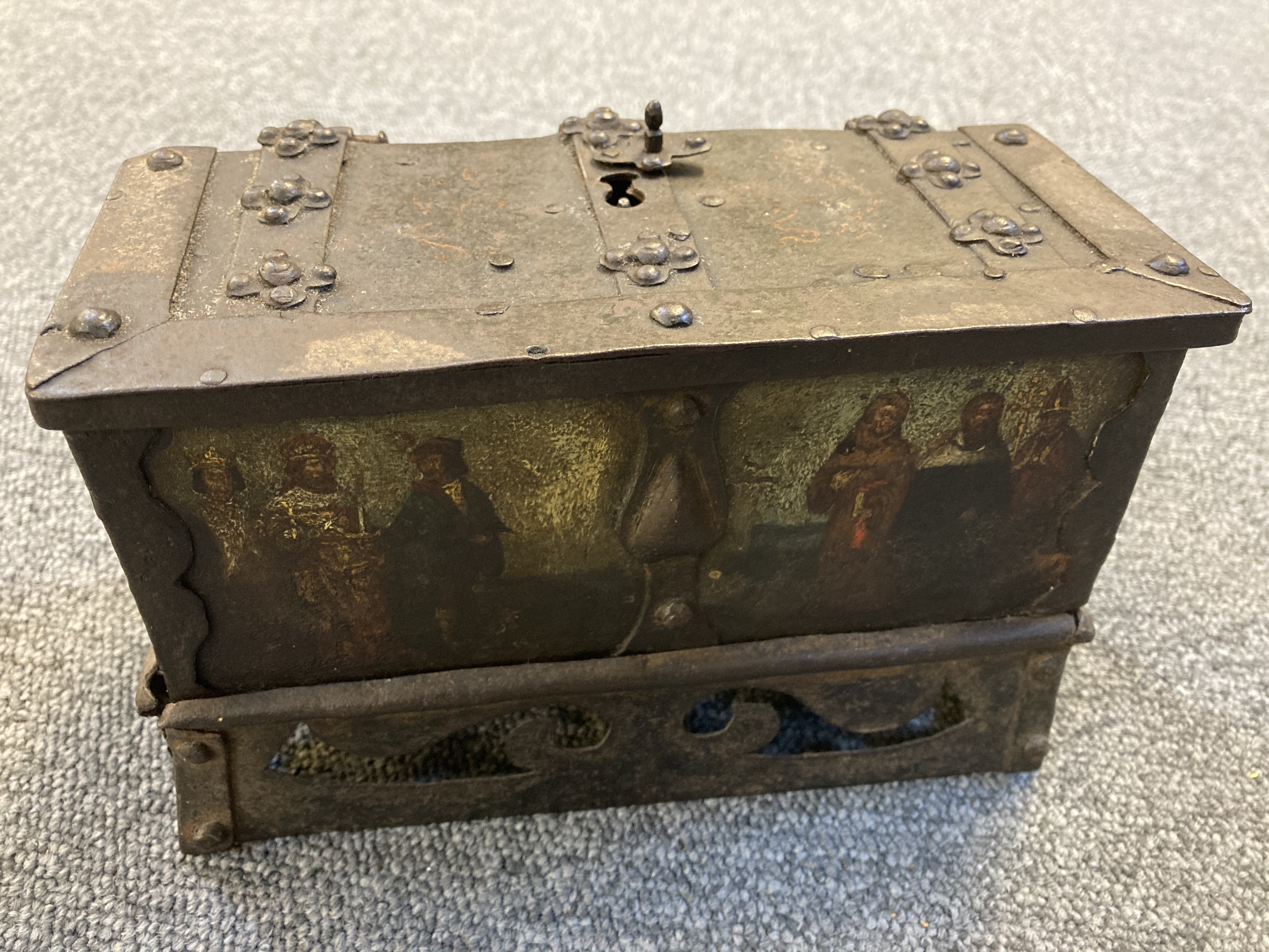 * Casket. German Nuremberg casket, probably 17th century - Image 2 of 7