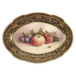 * Mintons. Fruit painted dessert service