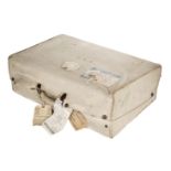 * Suitcase. Early 20th-century crocodile skin suitcase