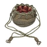 * Gaming Purse. A goldwork gaming purse, early 17th century