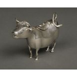 * Cow Creamer. 20th-century continental silver cow creamer probably Dutch