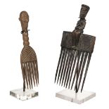 * Combs. Two Chokwa combs from Angola