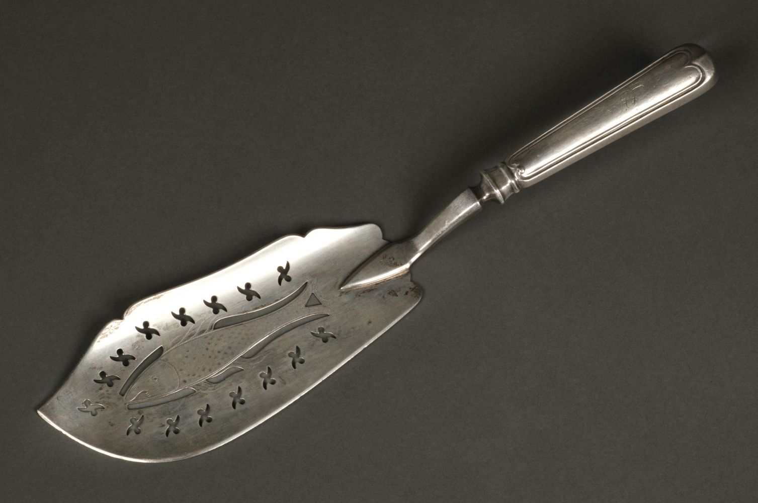 * American Silver. Fish slice by Edward Stebbins & Co, New York circa 1835