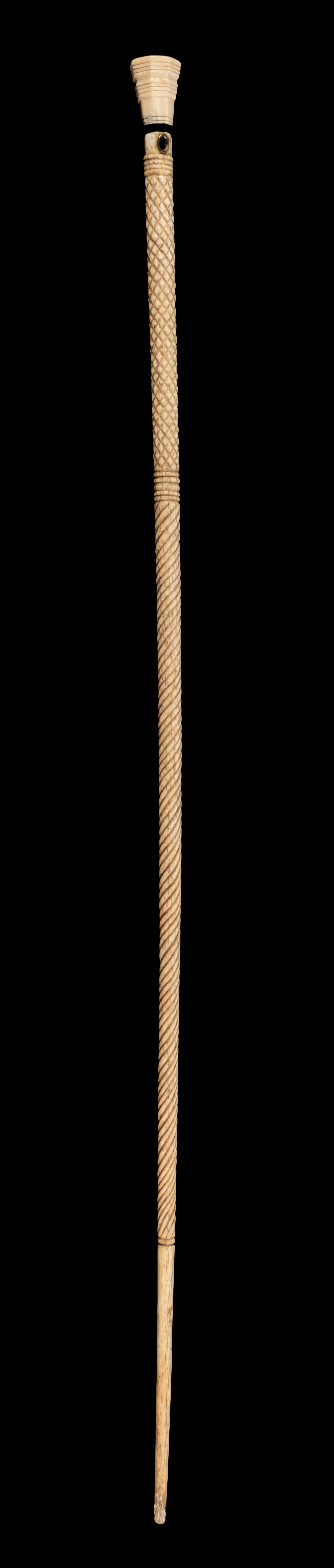 * Whalebone Stick. An early 19th century whalebone stick