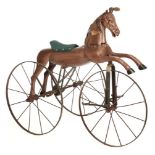 * Velocipede. French horse tricycle circa 1890
