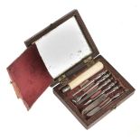 * Dental Hygiene Set. Victorian dental set