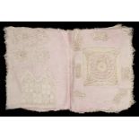 * Lace. A pair of lace sample books, early 20th century