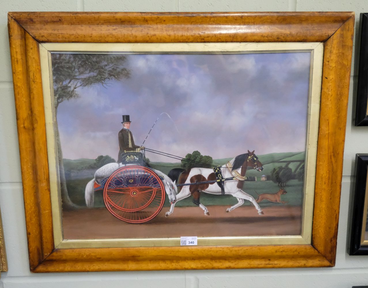 * Naive School. Horse and Phaeton with driver - Image 2 of 6