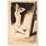 * Baumer (Lewis, 1870-1963). Nude before a Mirror, 1920s
