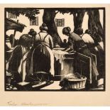 * Leighton (Clare Veronica Hope, 1898-1989). Toulon Washerwomen, 1925