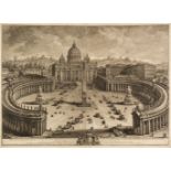 * Vasi (Giuseppe, 1710-1782). Prospetto principale del Tempio e Piazza di S. Pietro, 1774