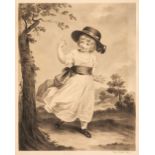 * Palmer (Mary, early 19th century). Young boy in hat ... skipping in a wooded landscape, 1812