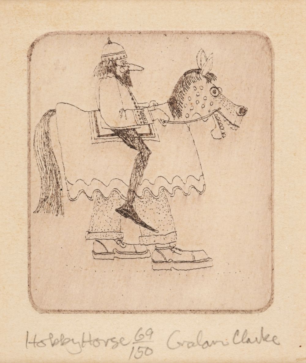 * Clarke (Graham, 1941-). Old Man, Old Lady, Brian, and Hobby Horse, 1977 - Image 3 of 5