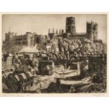 * Lishman (Walter, 1900-1986). September Evening, Durham, and 7 other etchings