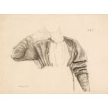 * Burne-Jones (Sir Edward Coley, 1833-1898). Drapery Study of a Woman for Cinderella, 1862-1863