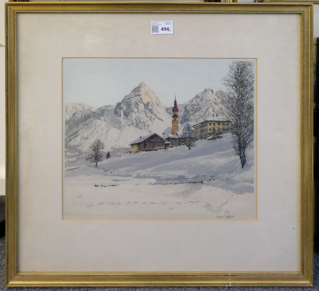 * Figura (Hans, 1899-1978). Three Tyrolean Scenes - Image 2 of 10
