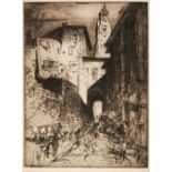 ARR * § Brangwyn (Frank, 1867-1956). Street in Puy, circa 1913