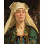 * Wells (John Sanderson, 1872-1955). Young woman in traditional costume