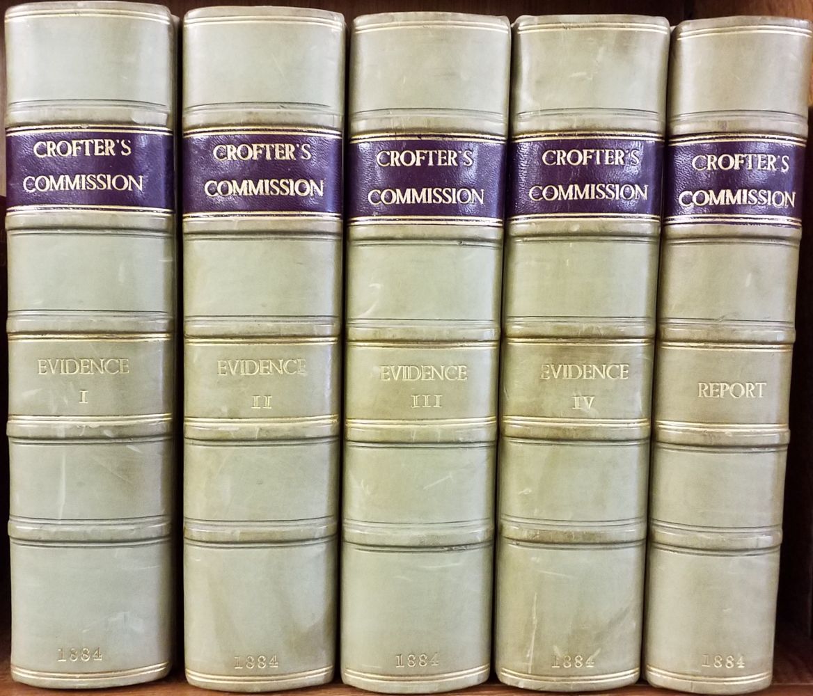 Scottish Crofters. Condition of The Crofters and Cottars of Scotland. 5 volumes, 1884