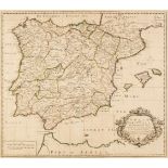 * Spain & Portugal. Senex (John), Spain and Portugal Distinuish't..., 1719