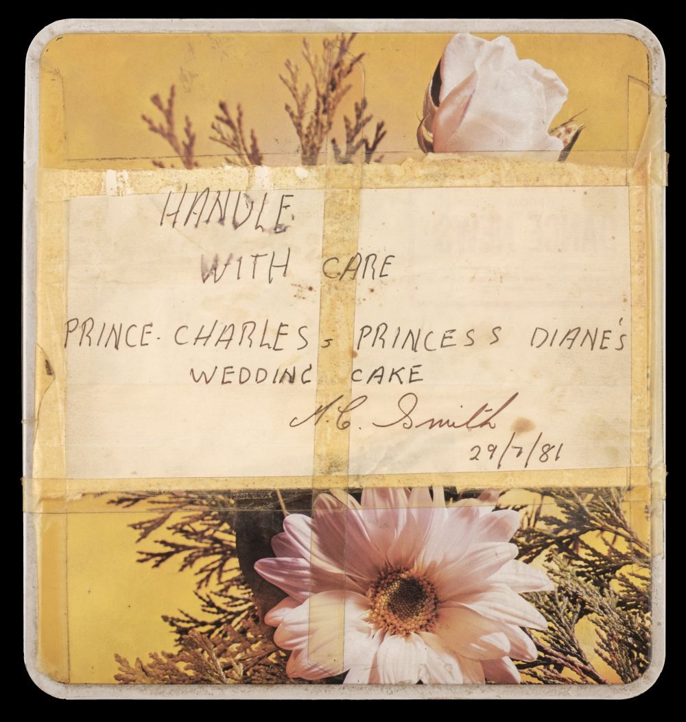 * Charles (1948) Prince of Wales & Diana (1961-1997) Princess of Wales. A large slice of cake - Image 3 of 3