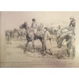 * Armour (George Denholm, 1864-1949). Trials of a Gentleman Rider, pen & ink drawing