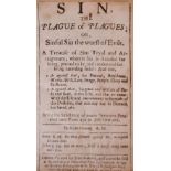 Venning (Ralph). Sin, the plague of plagues; or, Sinful sin the worst of evils, 1669