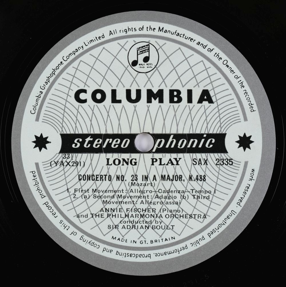 * Classical Records. Three Columbia SAX original UK first stereo pressings (SAX 5267, 2403 & 2335) - Image 9 of 9