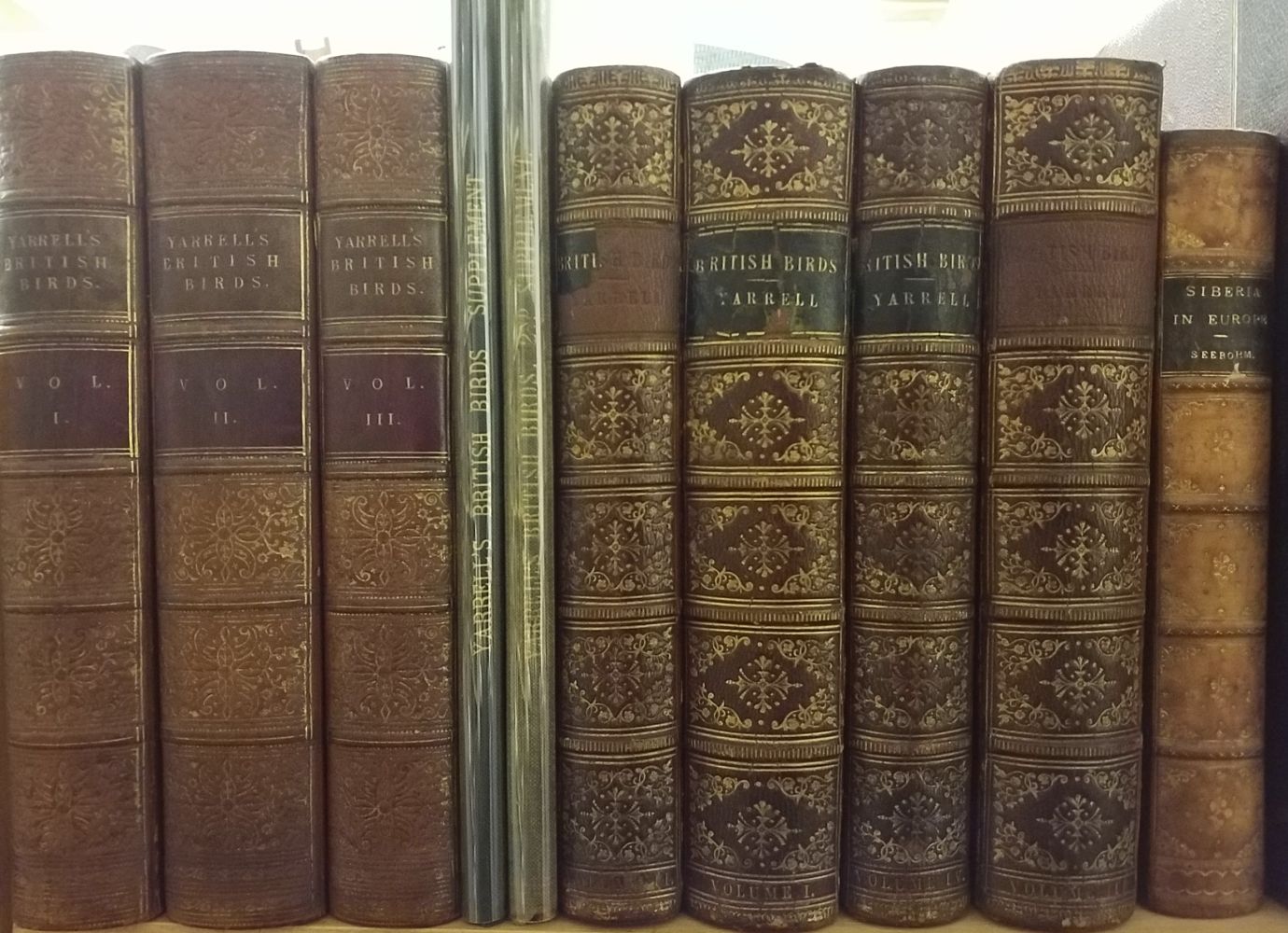 Yarrell (William). A History of British Birds, 3 volumes, London: John Van Voorst, 1843