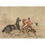 * Herring (Joseph F. Snr.). Four Hunting prints, Vincent Brooks Ltd, circa 1880